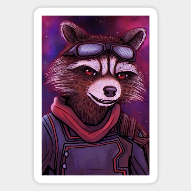 EG Portrait - Rocket Sticker by dibujosbymari